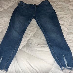 High rise skinny jeans